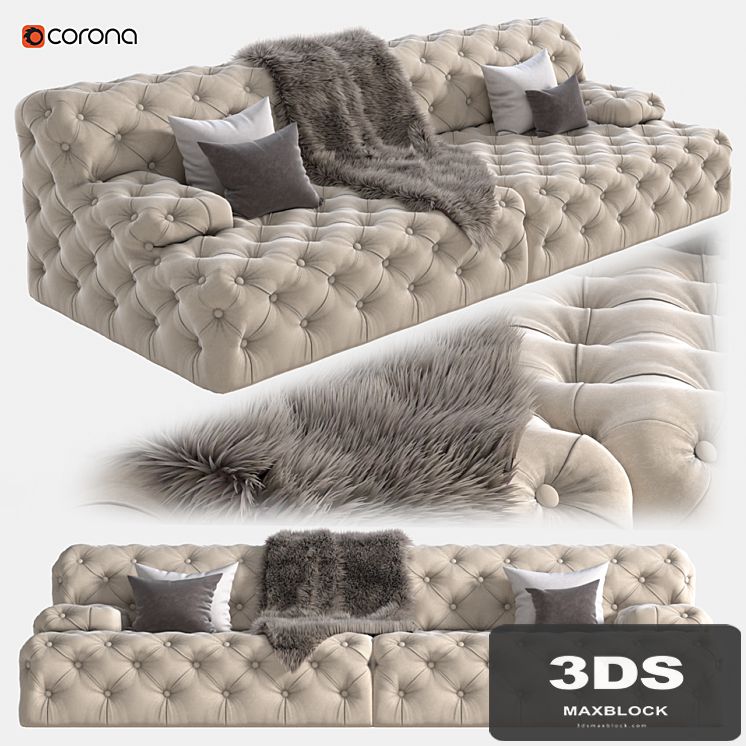 Beige sofa