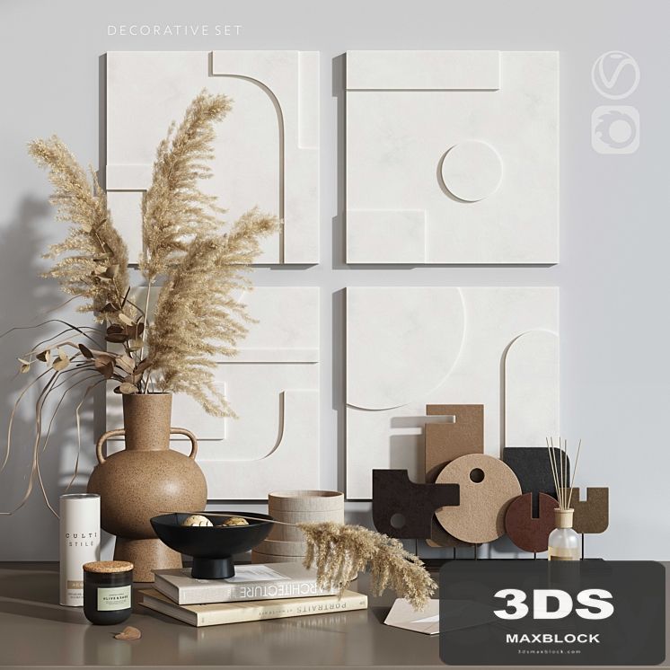 Gypsum_panno_decorative_set