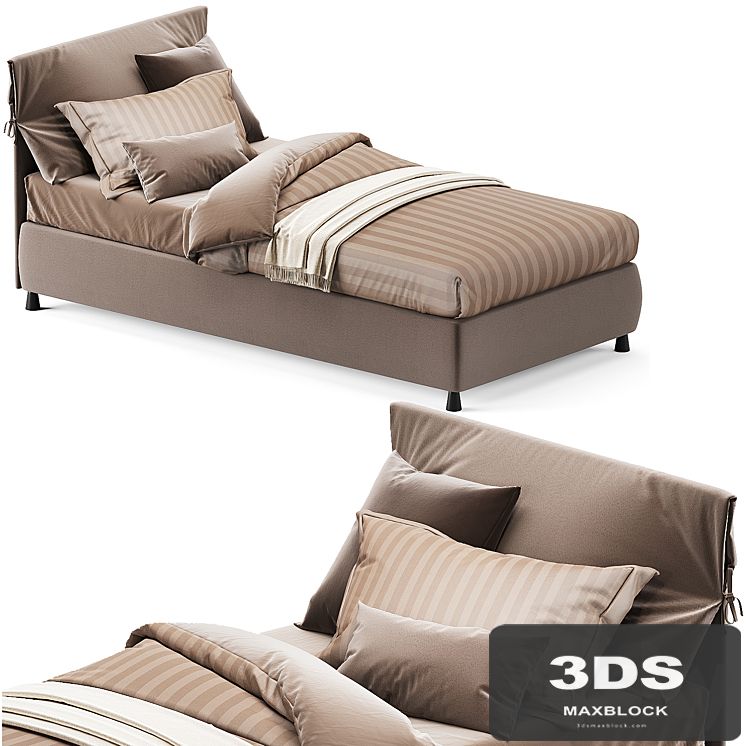 Single bed Flou NATHALIE