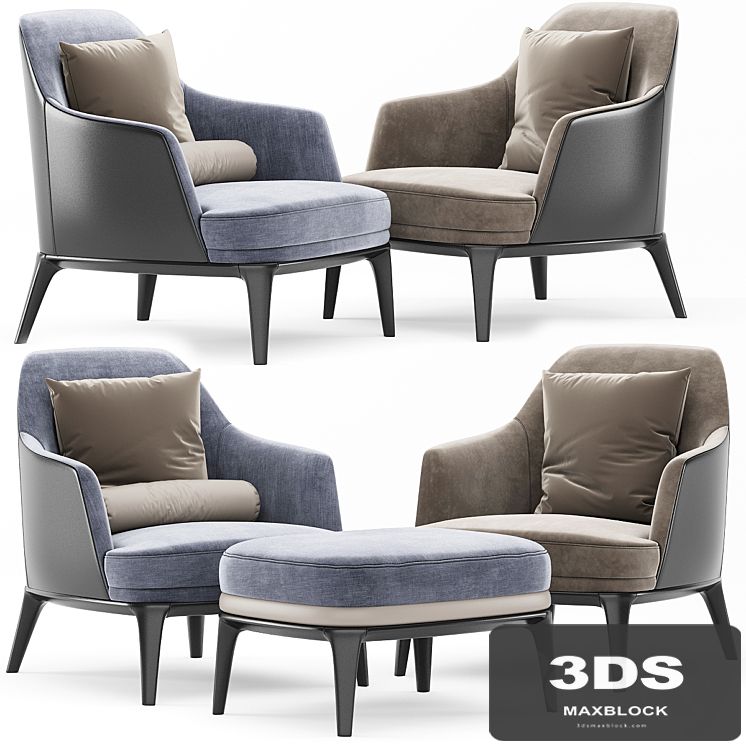 Poliform Jane Armchair Jane Footstool