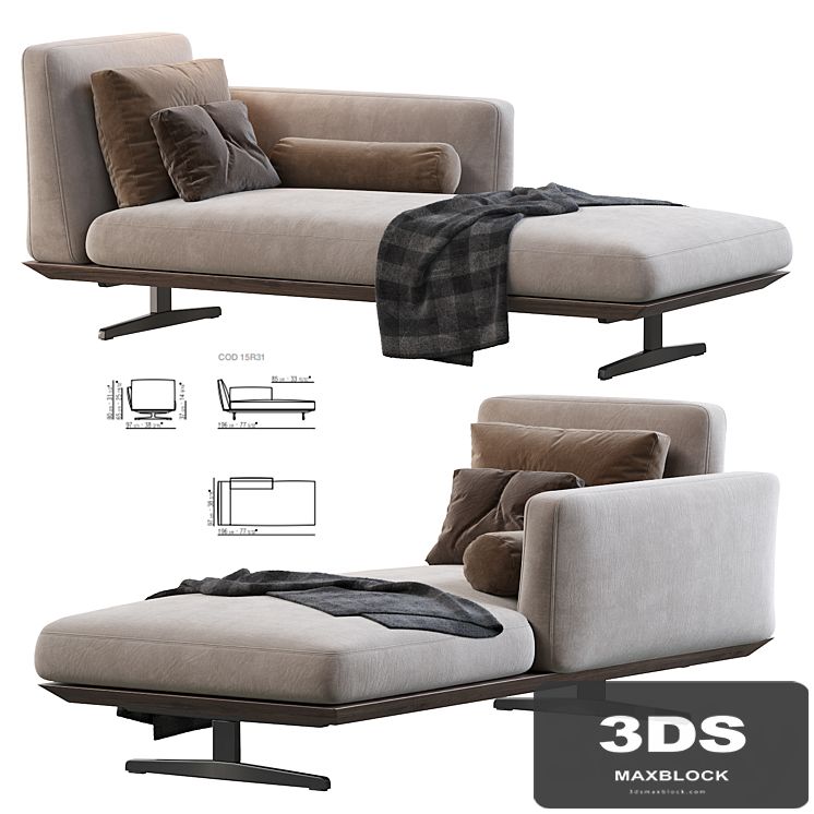 Evergreen Chaise Longue