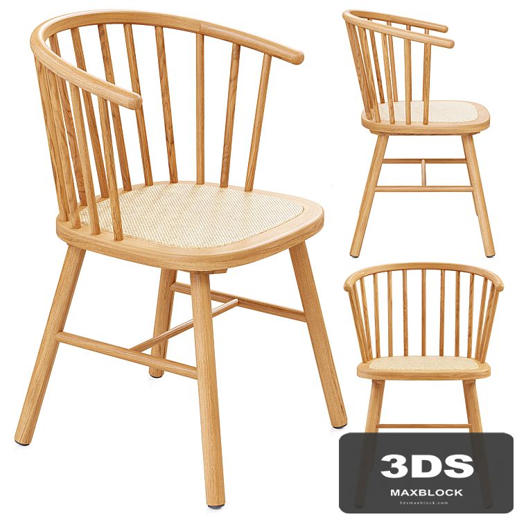 Zara Home - The ash wood chair with rattan seat