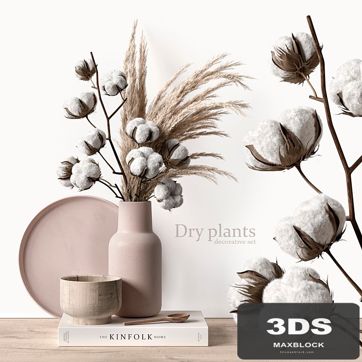 Decorative set with dry plants 5