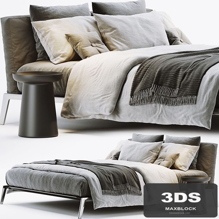 Flexform Lifesteel Bed