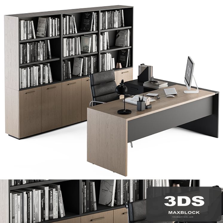 Office Furniture - Manager Set 09