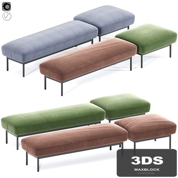 Puff Puff Bench by Blu Dot