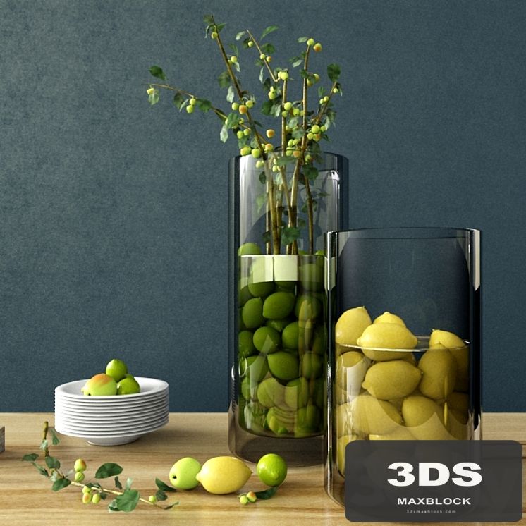 Set with citrus