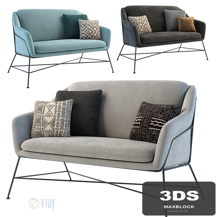 2-seater sofa La Forma (ex Julia Grup) Brida