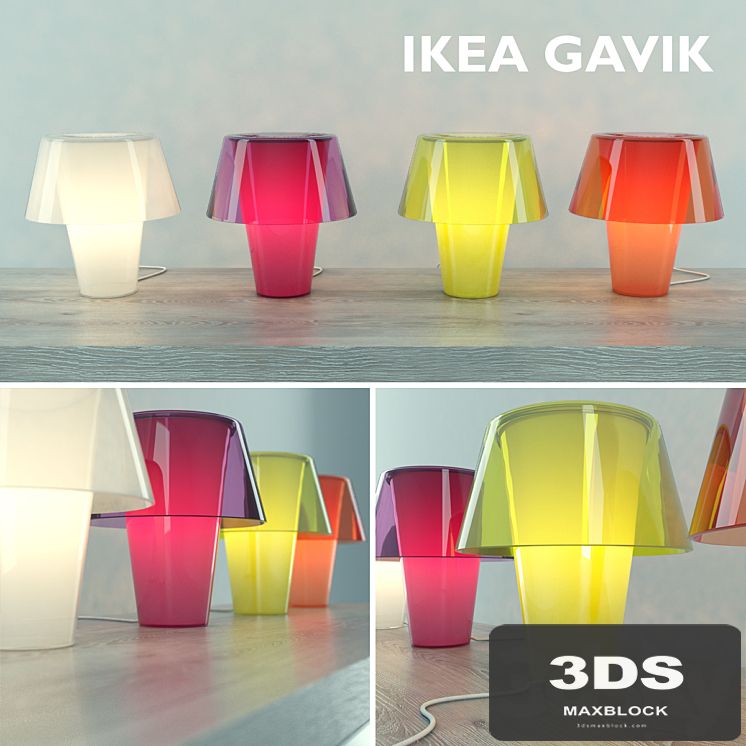 Ikea Gavik lamp set