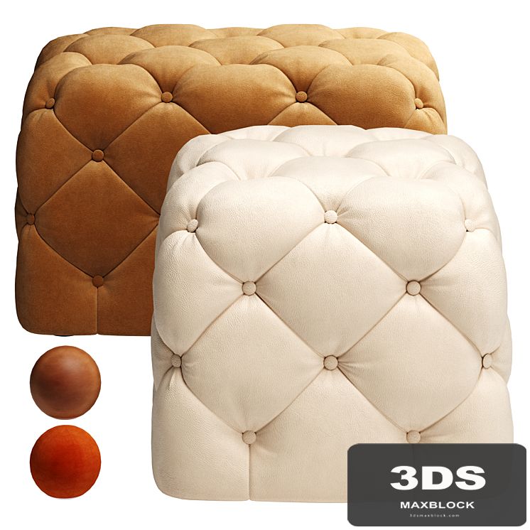 Tufted pouf CTS Salloti Tresor