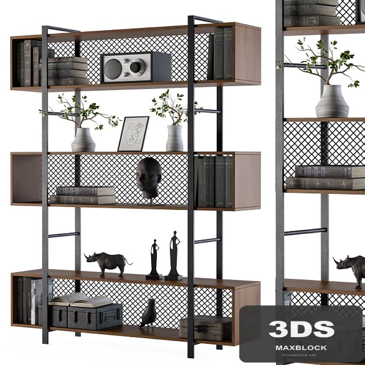 Wood and Metal Rack