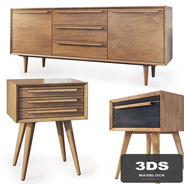 Chest of drawers and cabinet Bruni (180). Tvstand, nightstand Bruni by Etg-Home