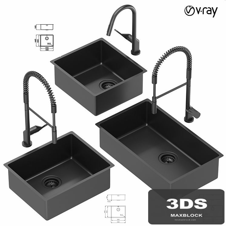 Collection of kitchen sinks 01