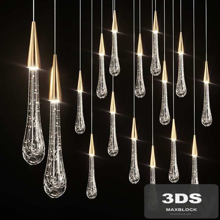 Drop Shaped Pendant Lamp Fial Light