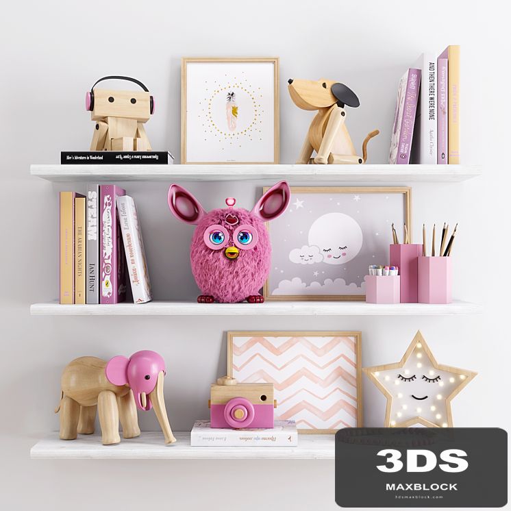 Toys and furniture set