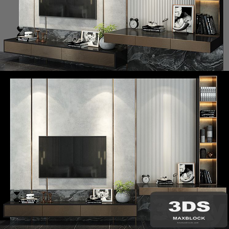 TV shelf set 119