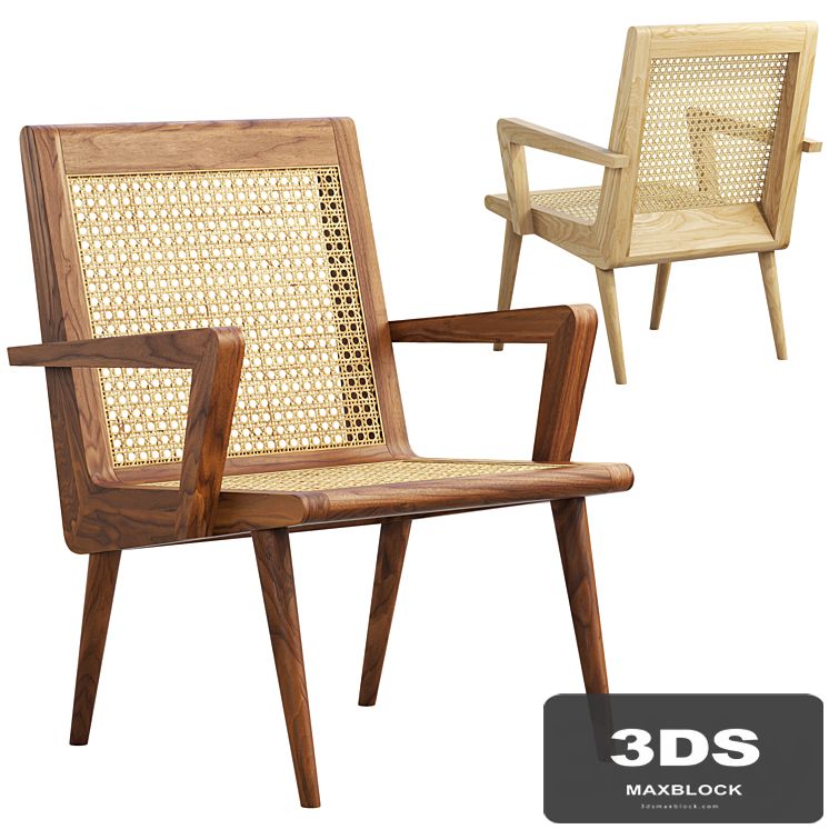 Mid-century cane chair