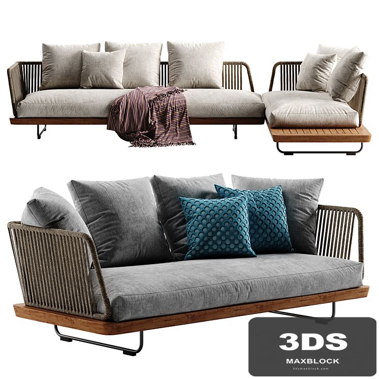 Minotti Sunray sofa set 1
