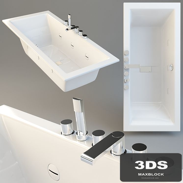 Bathroom teuco wilmotte 170x70 and faucet teuco leaf