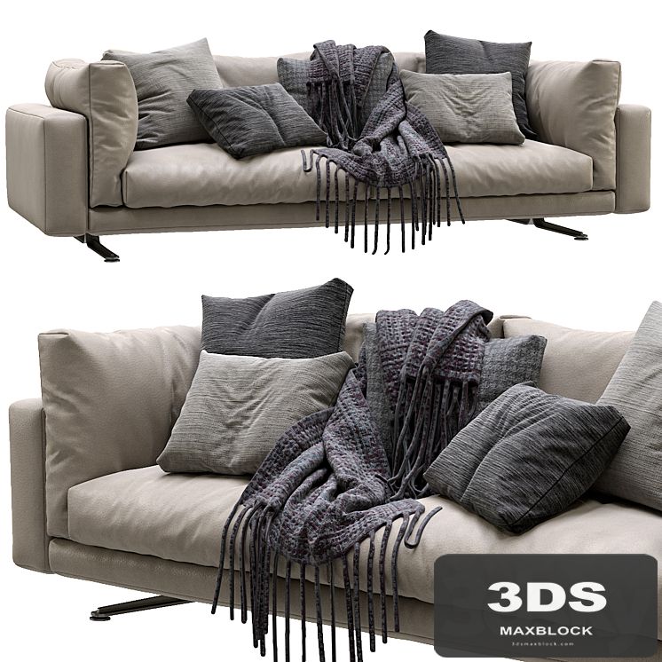 Livingdivani Leather Sofa Floyd Hi