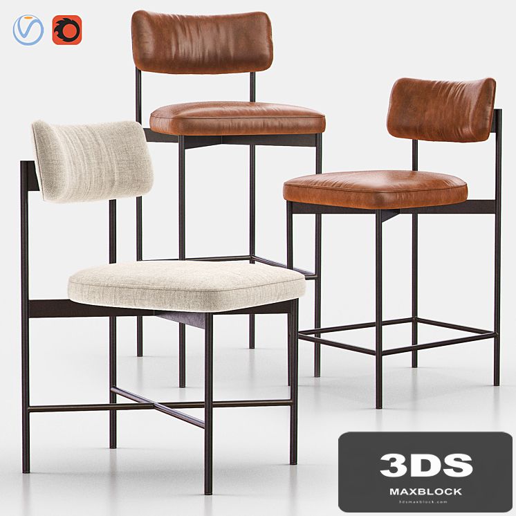 MAISON Dining Chair, Bar & Counter Stools