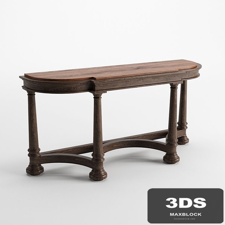 Half D-End Table