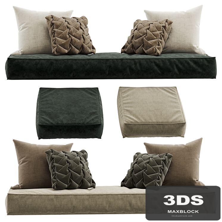 Seat pillow set 8
