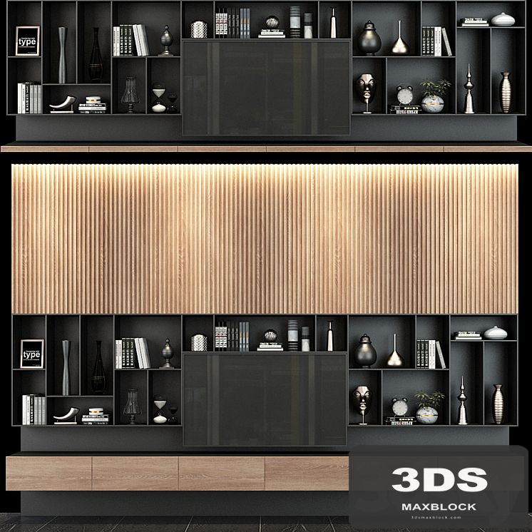 TV shelf set 122
