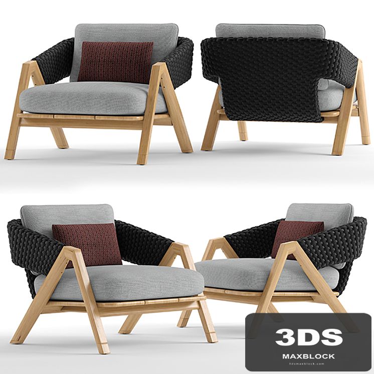 Ethimo knit armchair