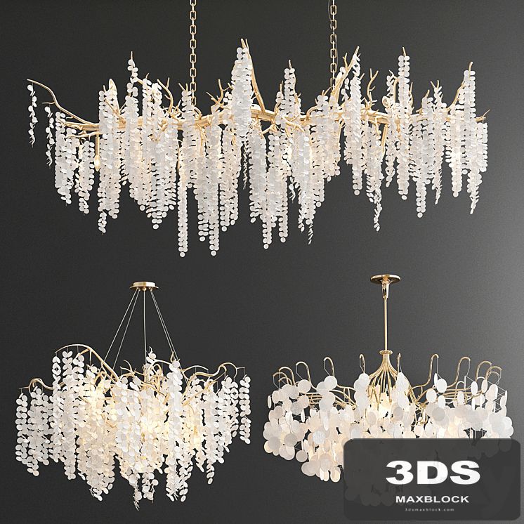 Shiro-Noda Coin Fairytree Chandelier - 3 type