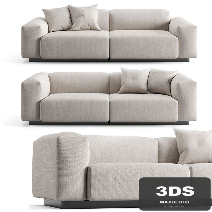 Vitra Soft Modular 2 Seat Sofa