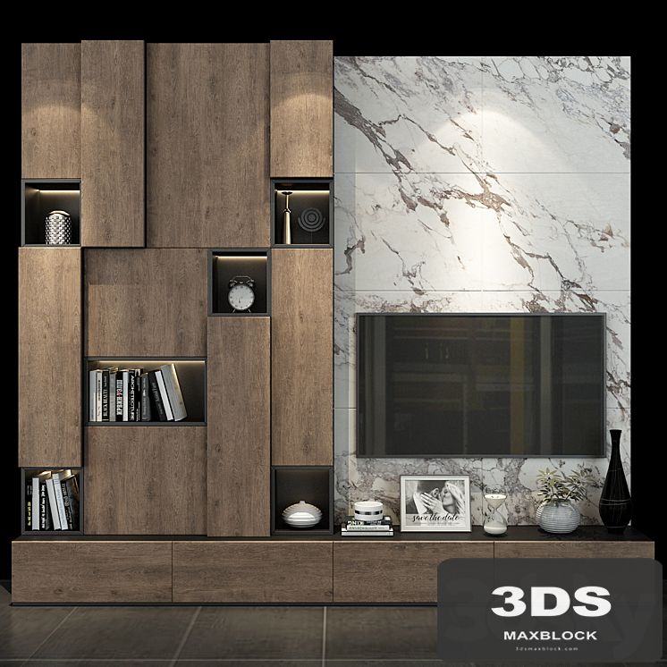 TV shelf set 126