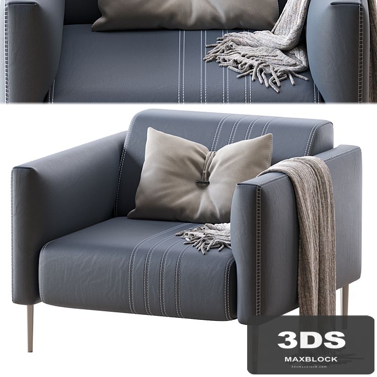 Armchair TUXEDO PNO 96x100x h77