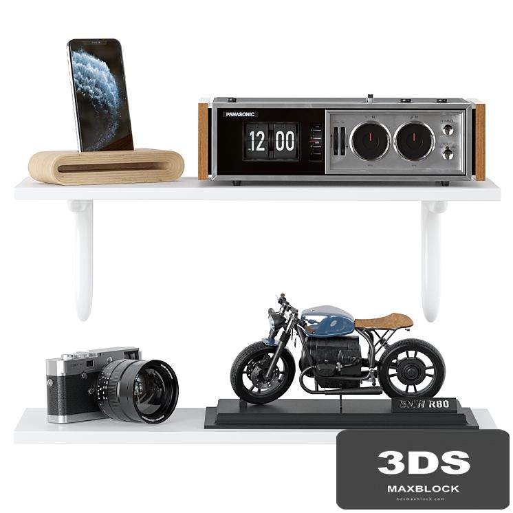 Decorative set shelves 01