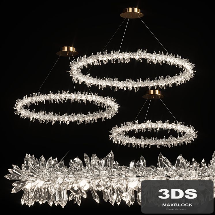 Crystal ring chandelier SIBYL