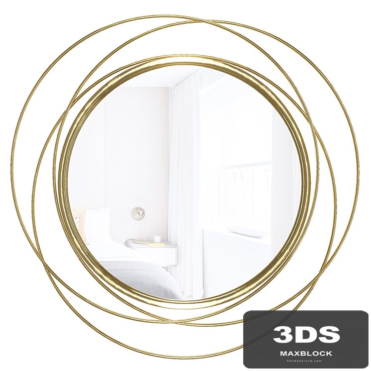 Glam Distressed Accent Mirror