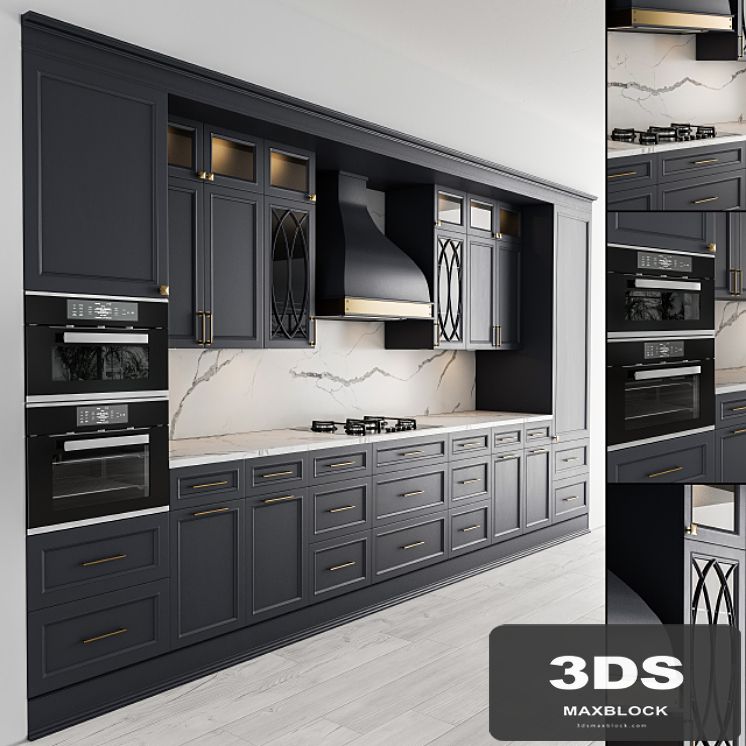 Kitchen NeoClassic - Dark Gray Set 22