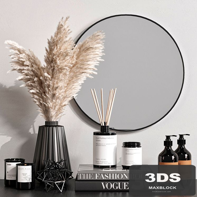 Decorative set with dried flowers 07