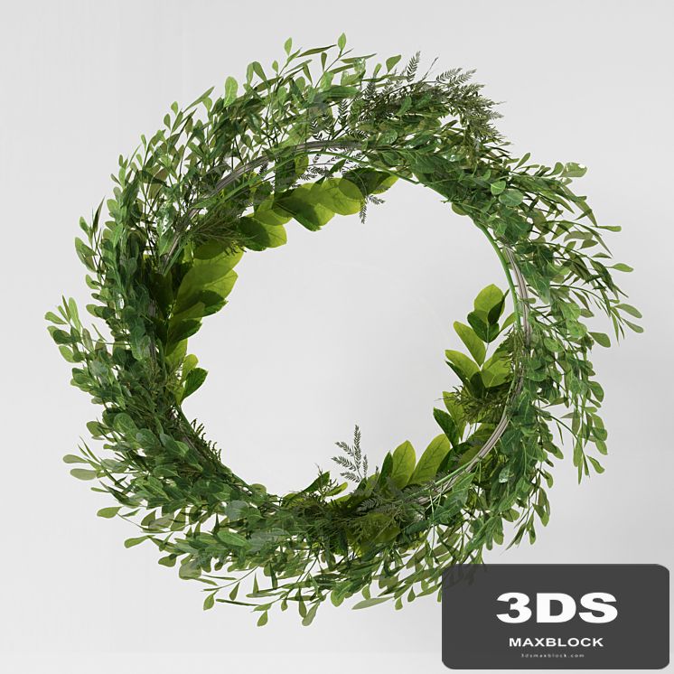 Wall hanging Green Leaf Ring-03