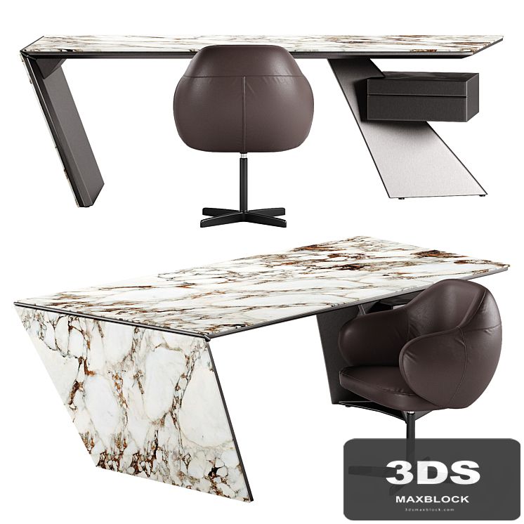 Cattelan Italia Nasdaq Keramik table Bombe x chair set