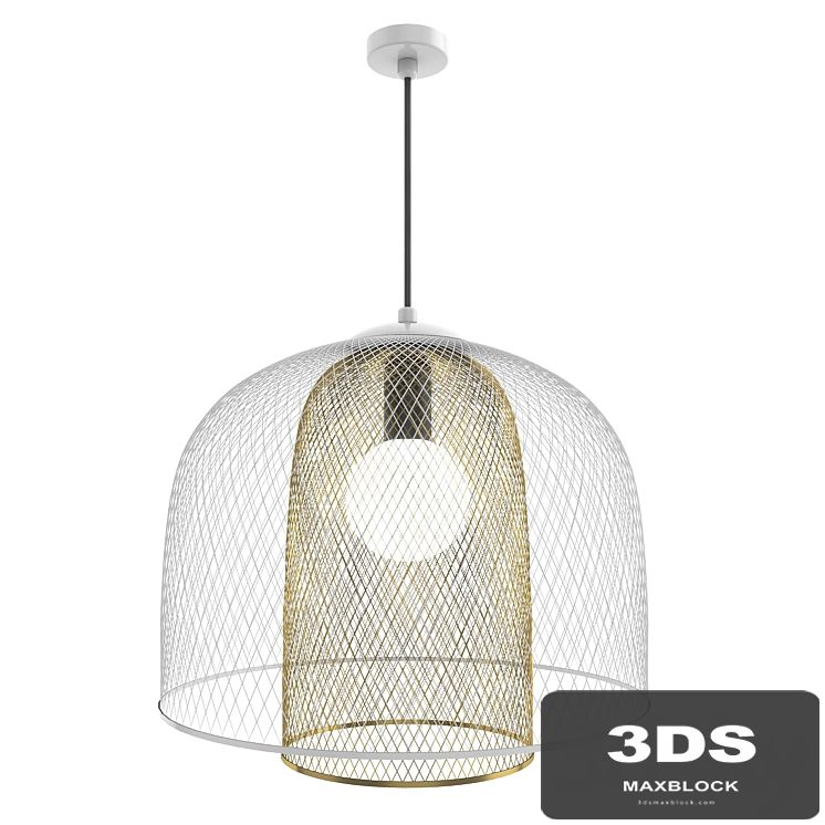 Pendant lamp made of metal mesh VANTA from Lampatron