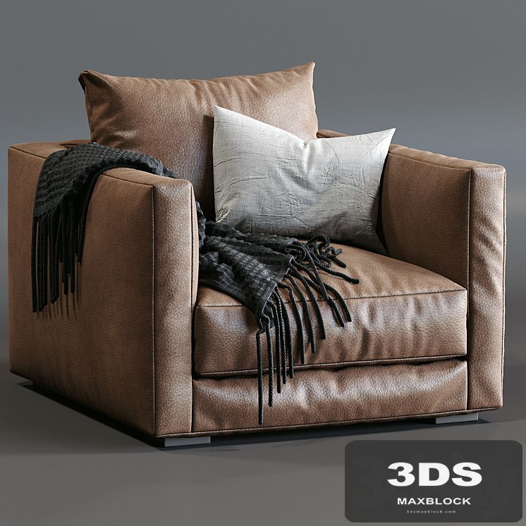 Leather Armchair Tango By Marac