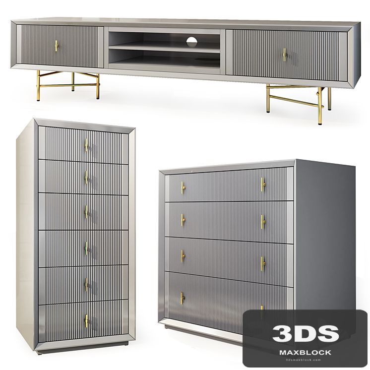 Astoria chest of drawers and TV stand. TV stand, dresser by Enza Home