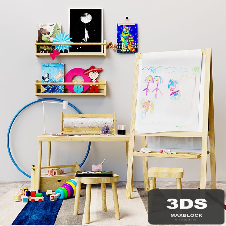 Children's decor easel Ikea