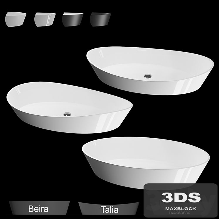 washbasins AURA Iside, Talia, Beira