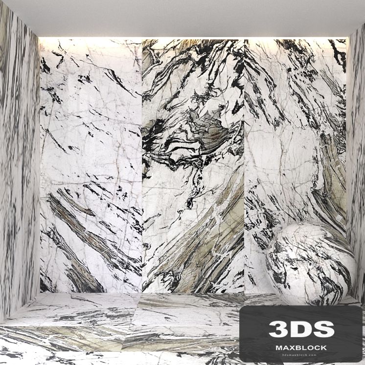 Explosion black marble