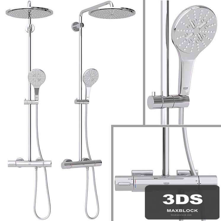 Shower system Grohe Rainshower Smartactive Cube 310_v2
