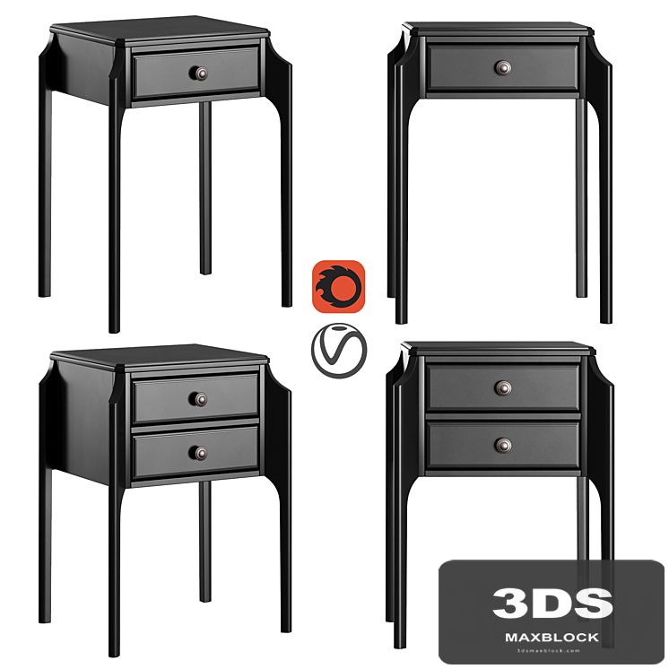 Dantone Home Bedside table Le Visage