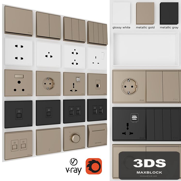 Electrical Sockets and Switches Simon E6