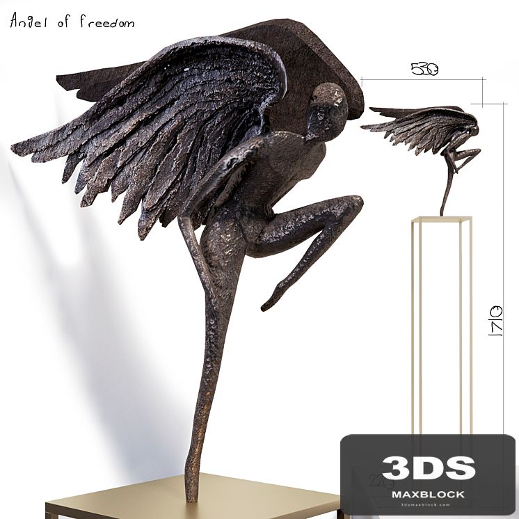 Spiritual sculpture - Angel of freedom